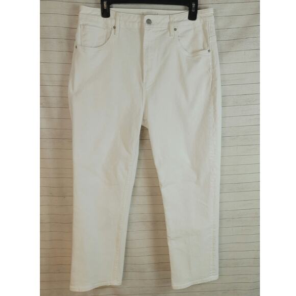 DRIFTWOOD STELLA STRAIGHT LEG JEANS IN WHITE, SZ 32 - Picture 1 of 13